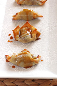 These Dessert Wontons are a quick, delicious snack or a super easy dessert perfect for your next dinner party!
