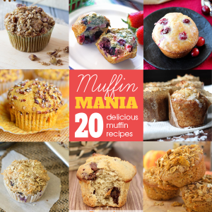 Muffin Mania - a roundup of 20 delicious muffin recipes | It Bakes Me Happy