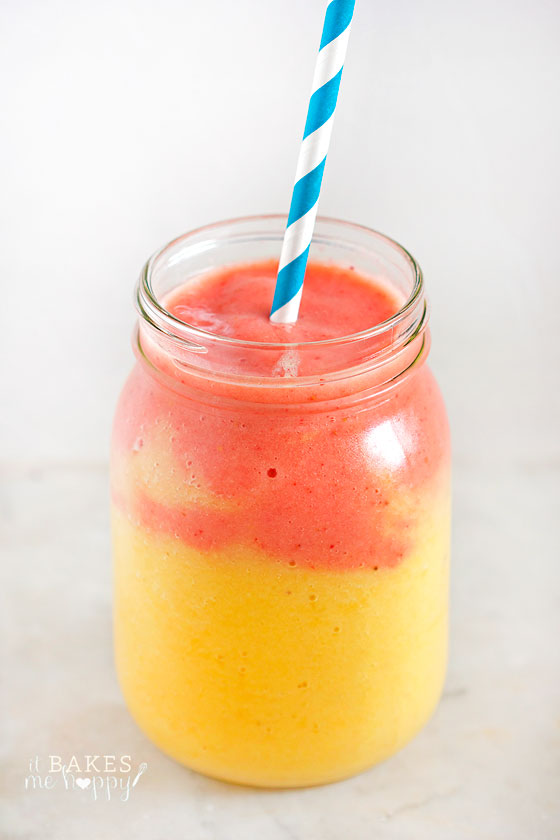 A cool, refreshing Sunrise Smoothie is the perfect tropical infused smoothie to start your morning off right!