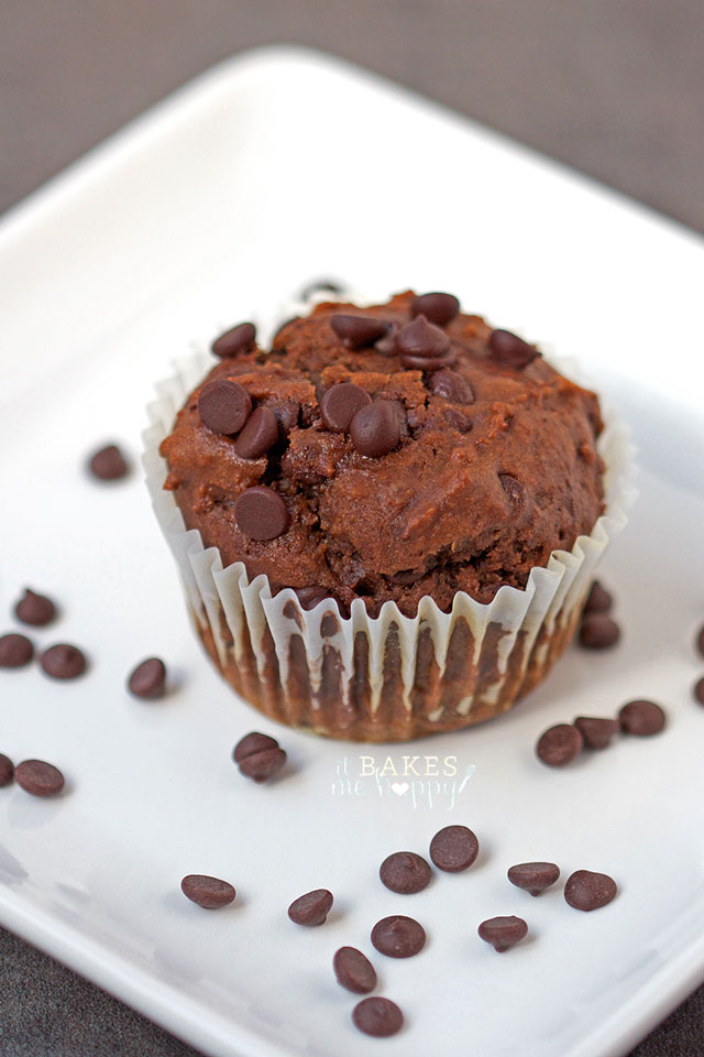 Make breakfast great with these soft, rich Chocolate Pumpkin Muffins loaded with double chocolate and pumpkin.