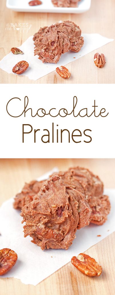 Sweeten your holiday and someone else's with these delicious Chocolate Pralines they are loaded with toasted pecans and rich chocolate flavor.