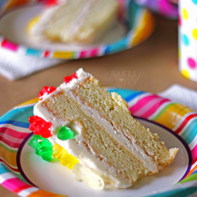 Vanilla Gummy Bear Birthday Cake
