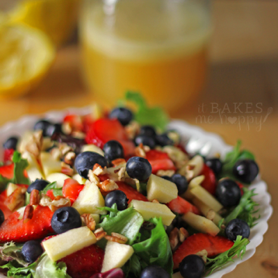 Honey Lime Vinaigrette + Apple Berry Pecan Salad