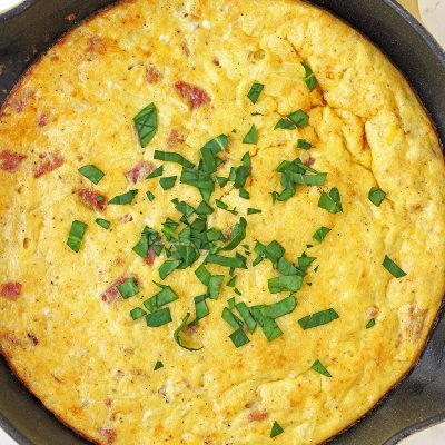 Ham & Cheese Hash Brown Frittata is a delicious hearty breakfast dish
