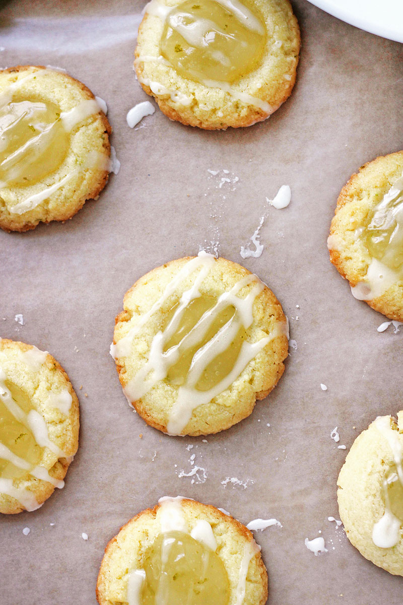 Key Lime Thumbprint Cookies-image